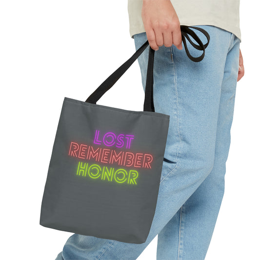 Tote Bag: Lost Remember Honor Dark Grey