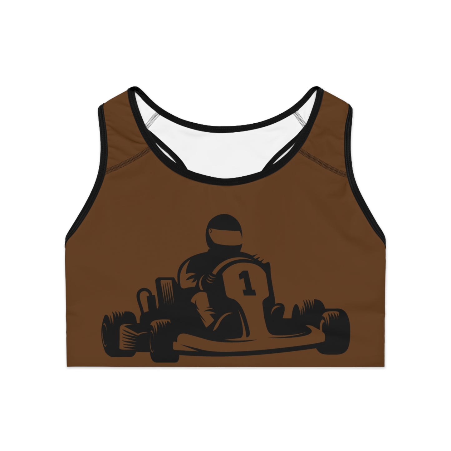 Sports Bra: Racing Brown