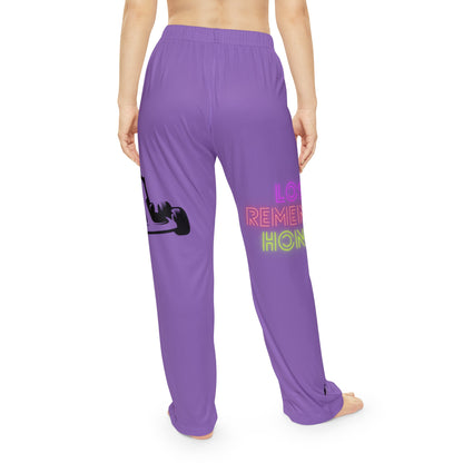 Pambabaeng Pajama Pants: Racing Lite Purple