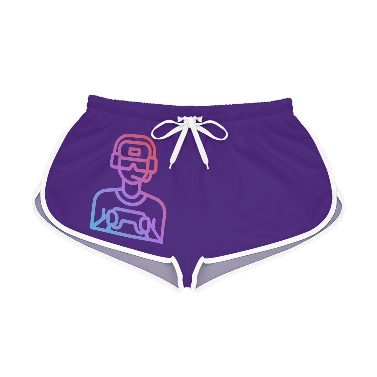 Women's Relaxed Shorts: Gaming Purple