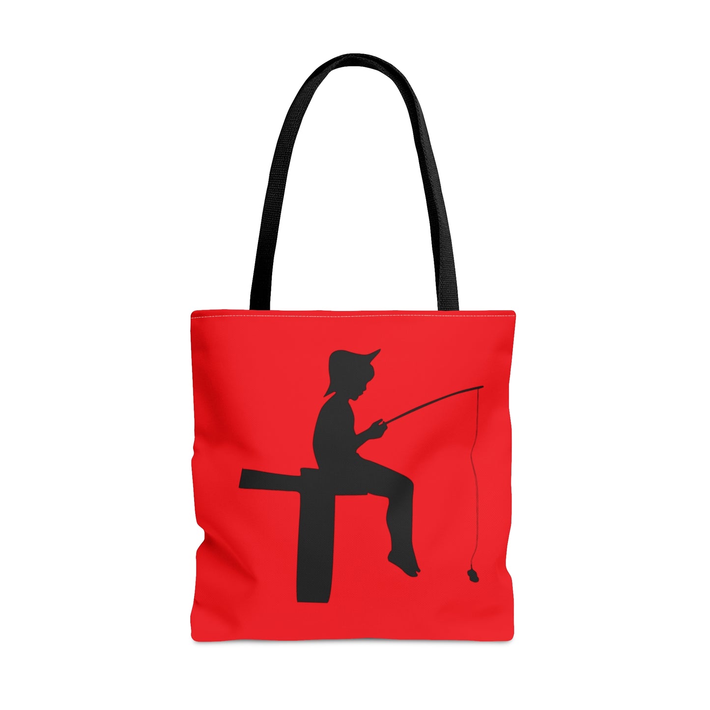 Tote Bag: Fishing Red