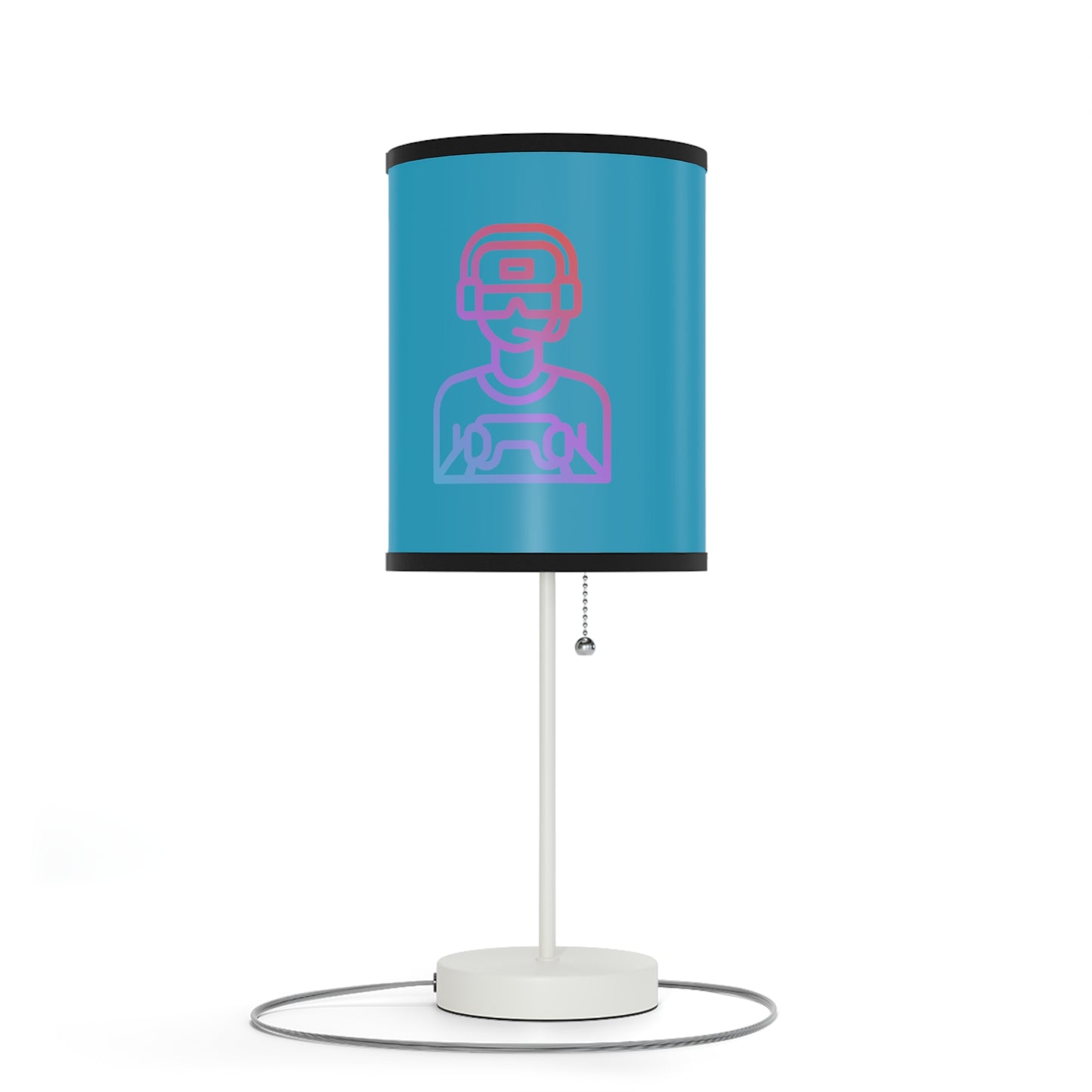 Lamp on a Stand, US|CA plug: Gaming Turquoise