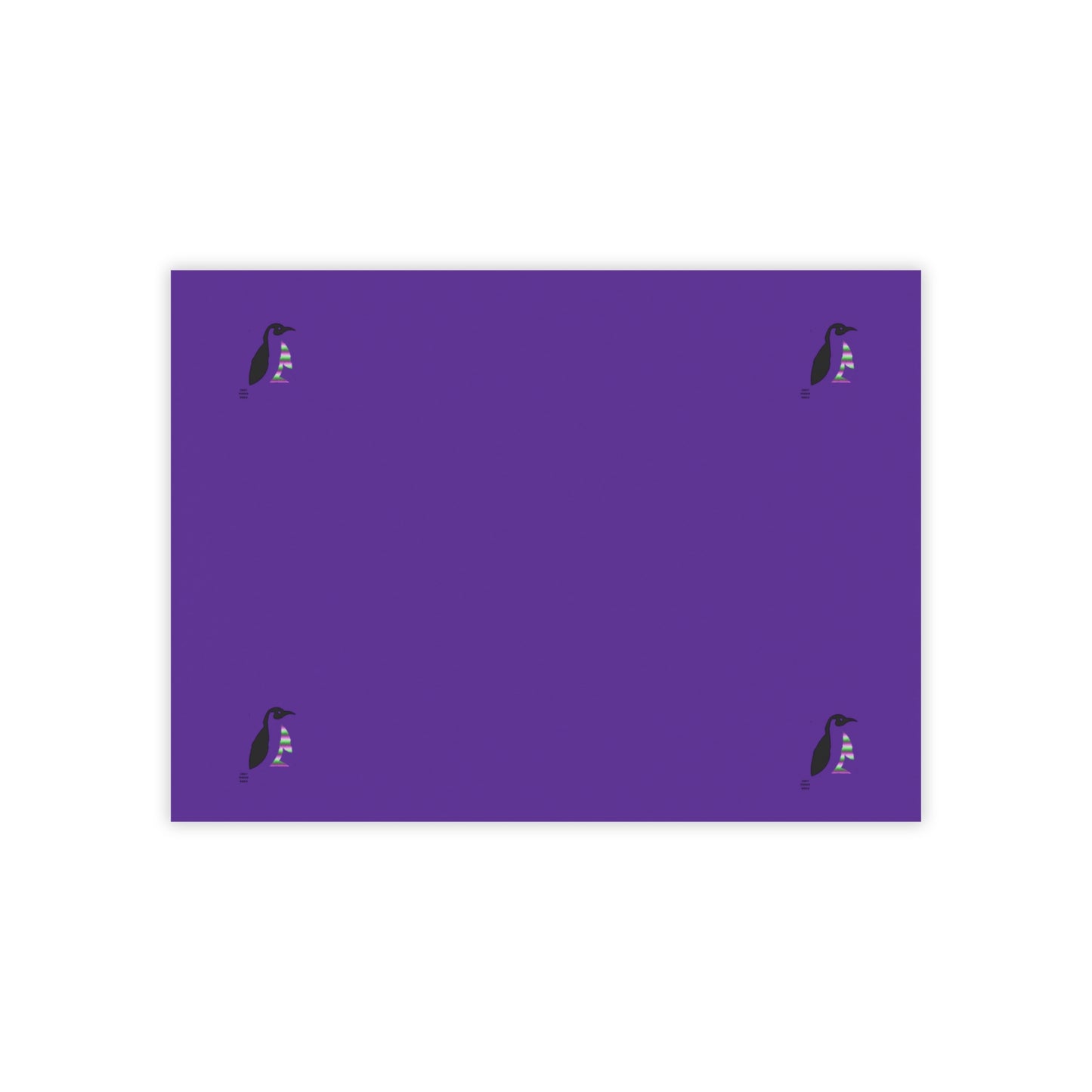 Post-it® Note Pads: Crazy Penguin World Logo Purple