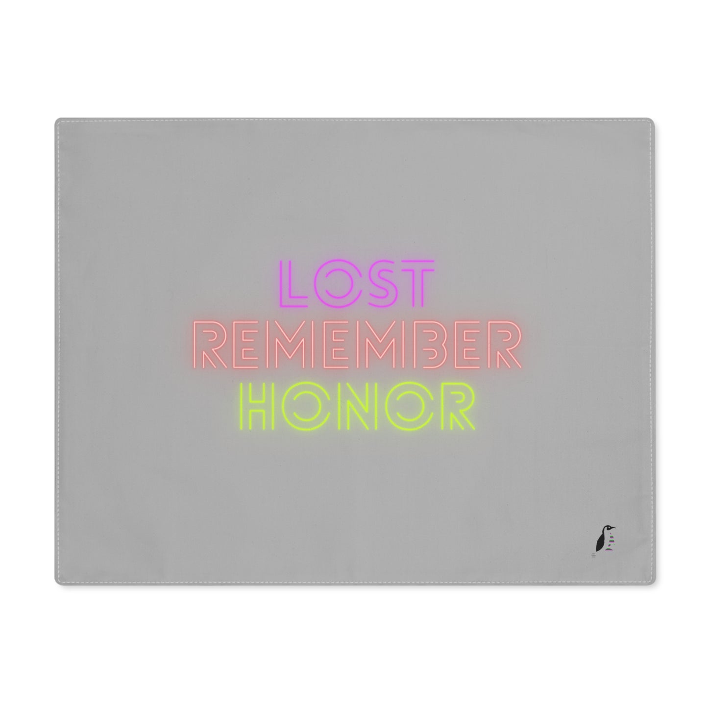 Placemat, 1pc: Lost Remember Honor Lite Grey