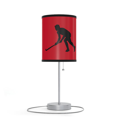 Lamp on a Stand, US|CA plug: Hockey Dark Red