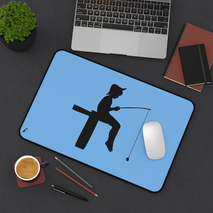 Desk Mat: Fishing Lite Blue