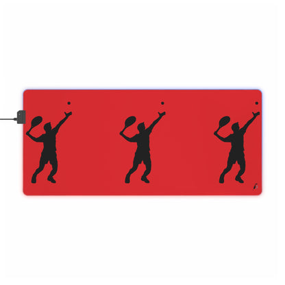 LED Gaming Mouse Pad: Tennis Red