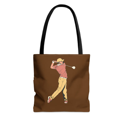 Tote Bag: Golf Brown