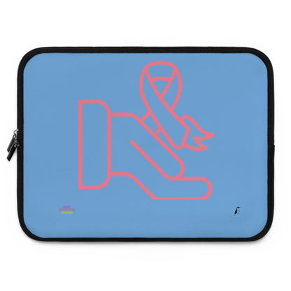 Laptop Sleeve: Fight Cancer Lite Blue