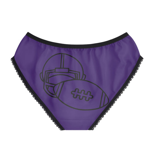 Women's Briefs: Football Purple