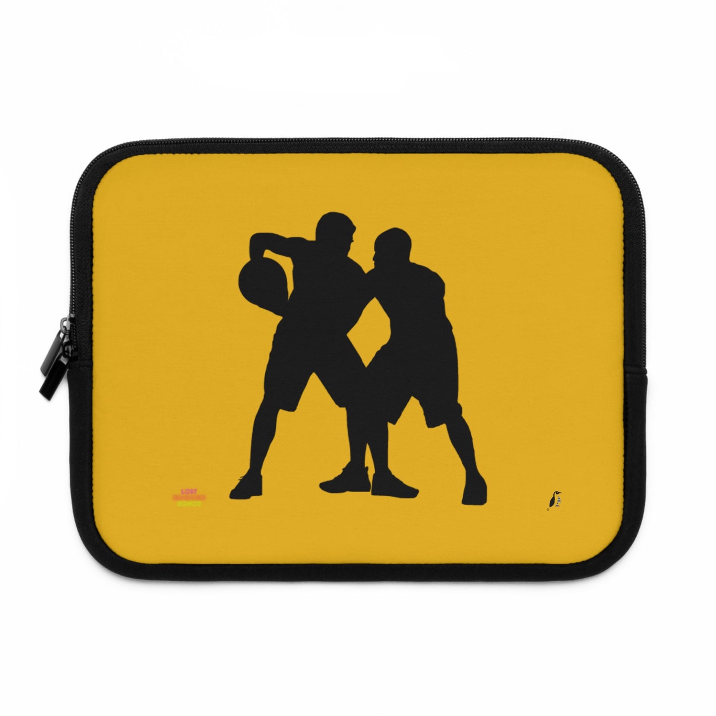 Laptop Sleeve: Basketball Yellow