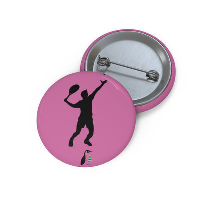 Custom Pin Buttons Tennis Lite Pink