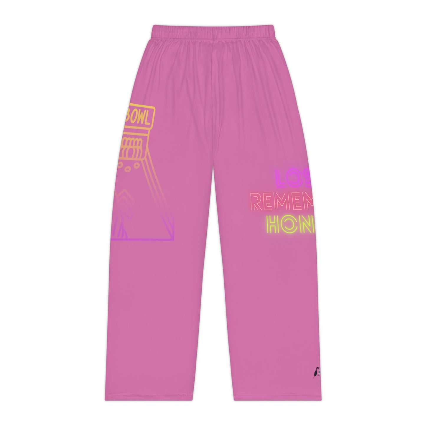 Women's Pajama Pants: Bowling Lite Pink