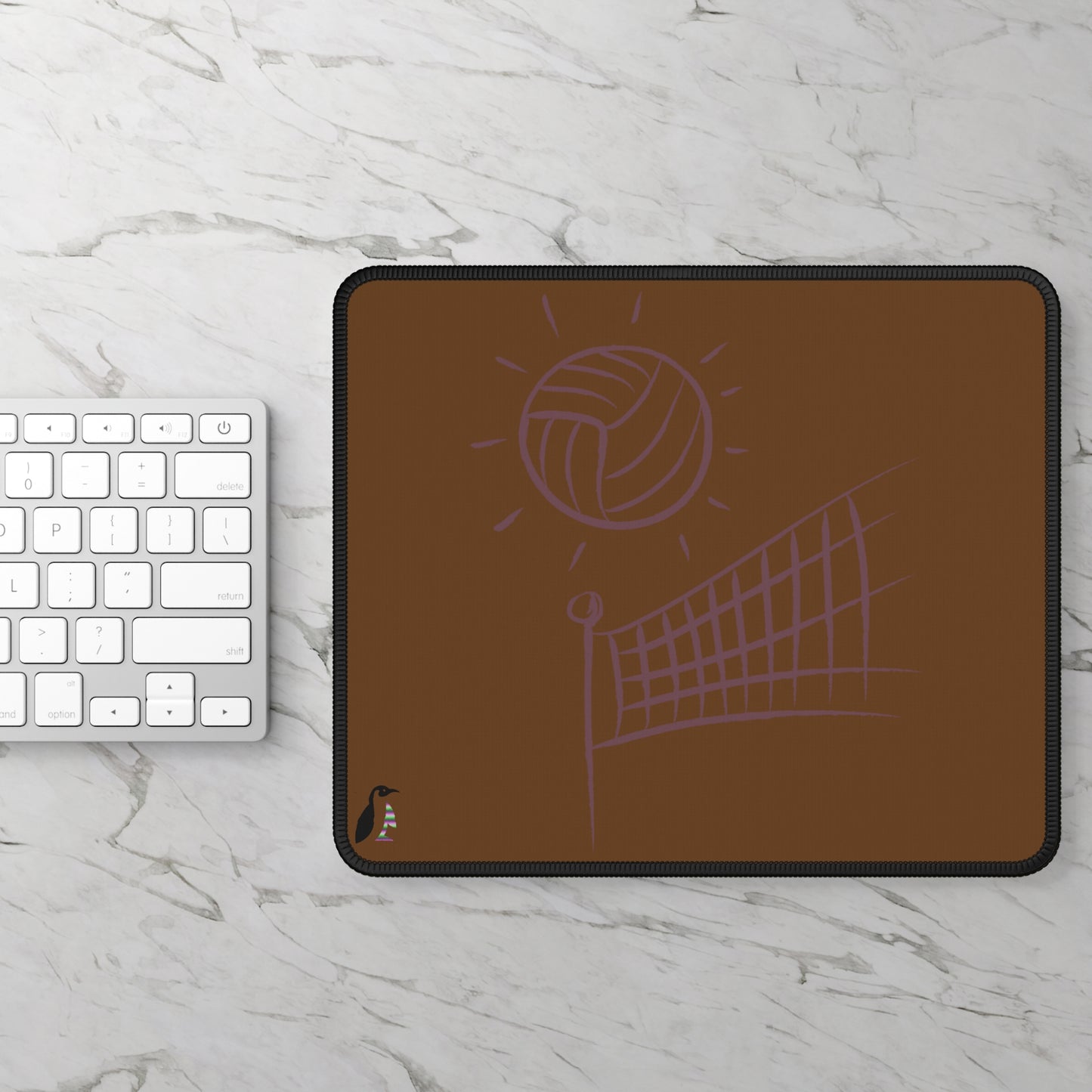 Gaming Mouse Pad: Volleyball Brown