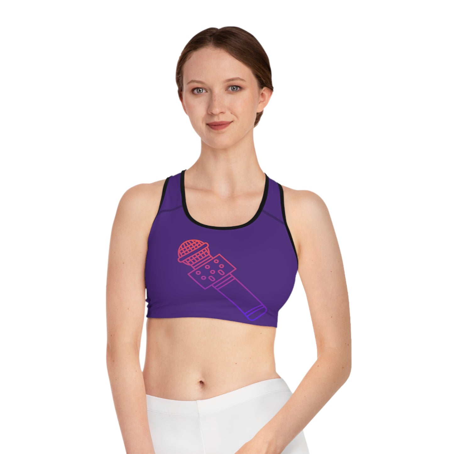 Sports Bra: Music Purple