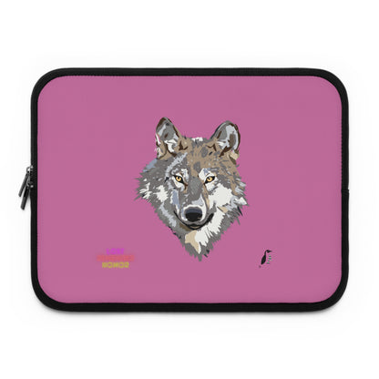 Laptop Sleeve: Wolves Lite Pink