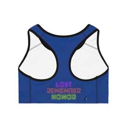 Sports Bra: Music Dark Blue