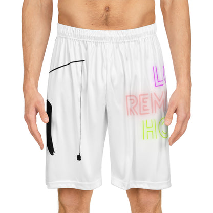 Basketball Shorts: Fishing White