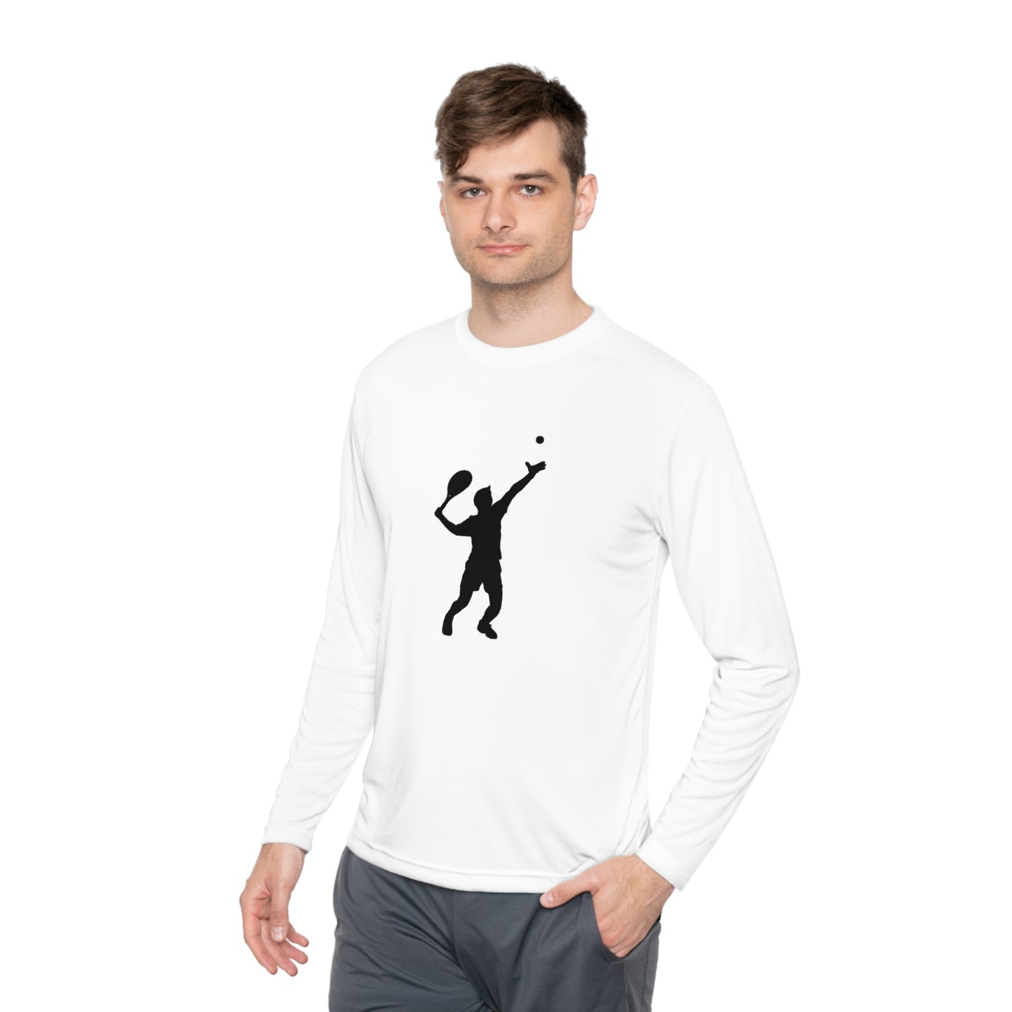 Magaan na Long Sleeve Tee: Tennis #1 