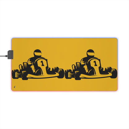 LED Gaming Mouse Pad: Racing Yellow