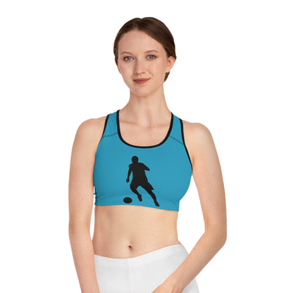 Sports Bra: Soccer Turquoise