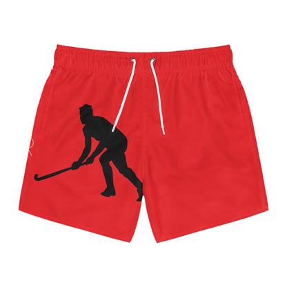 Swim Trunks: Hockey Red