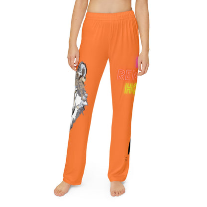 Kids Pajama Pants: Wolves Crusta