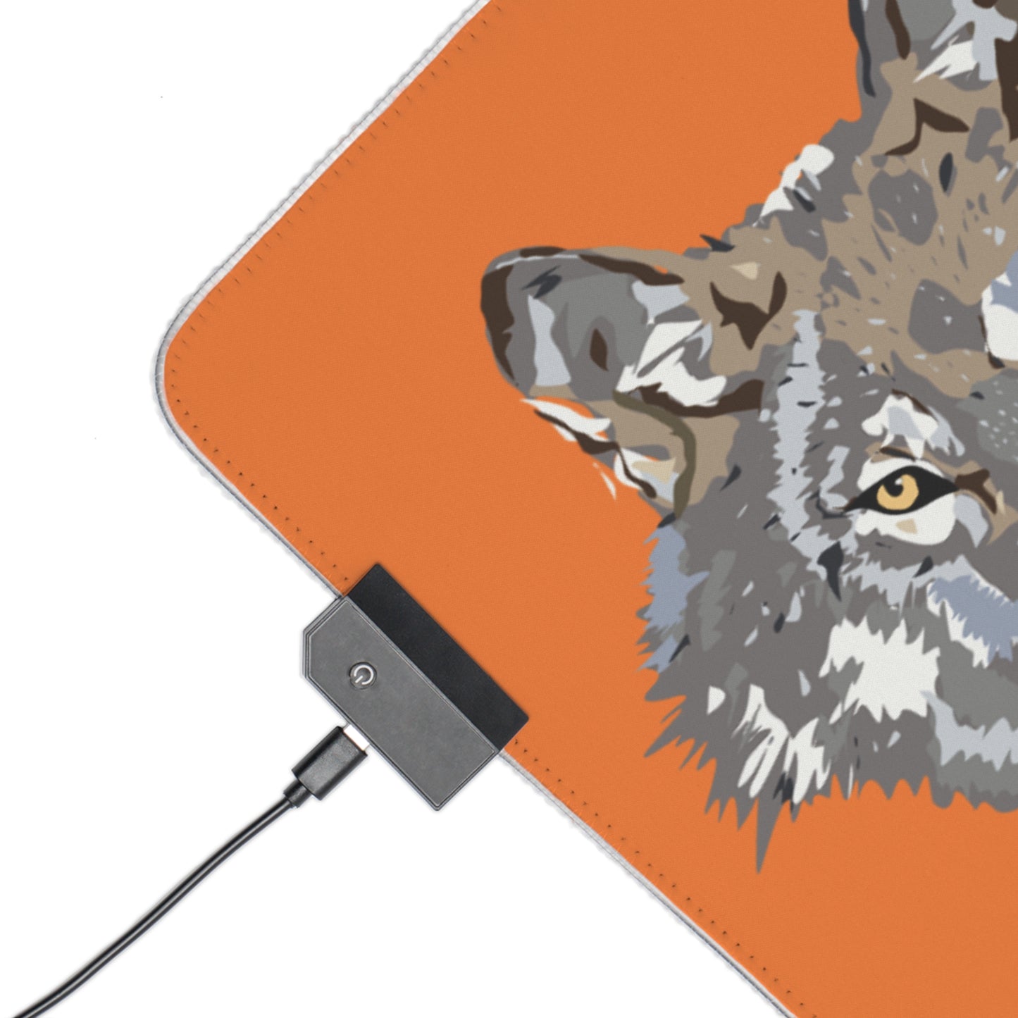 LED Gaming Mouse Pad: Wolves Crusta