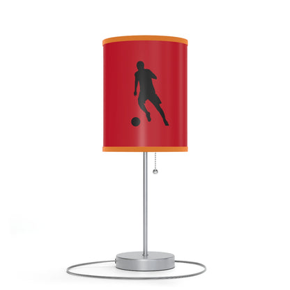 Lamp on a Stand, US|CA plug: Soccer Dark Red