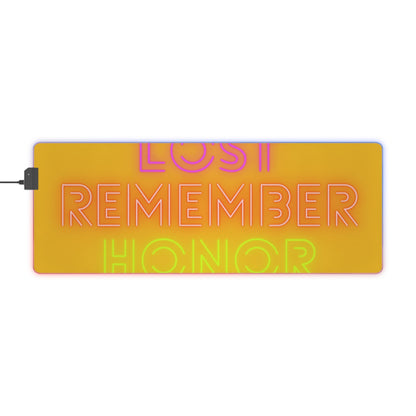 LED Gaming Mouse Pad: Lost Remember Honor Yellow