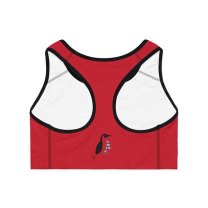 Sports Bra: Lost Remember Honor Dark Red