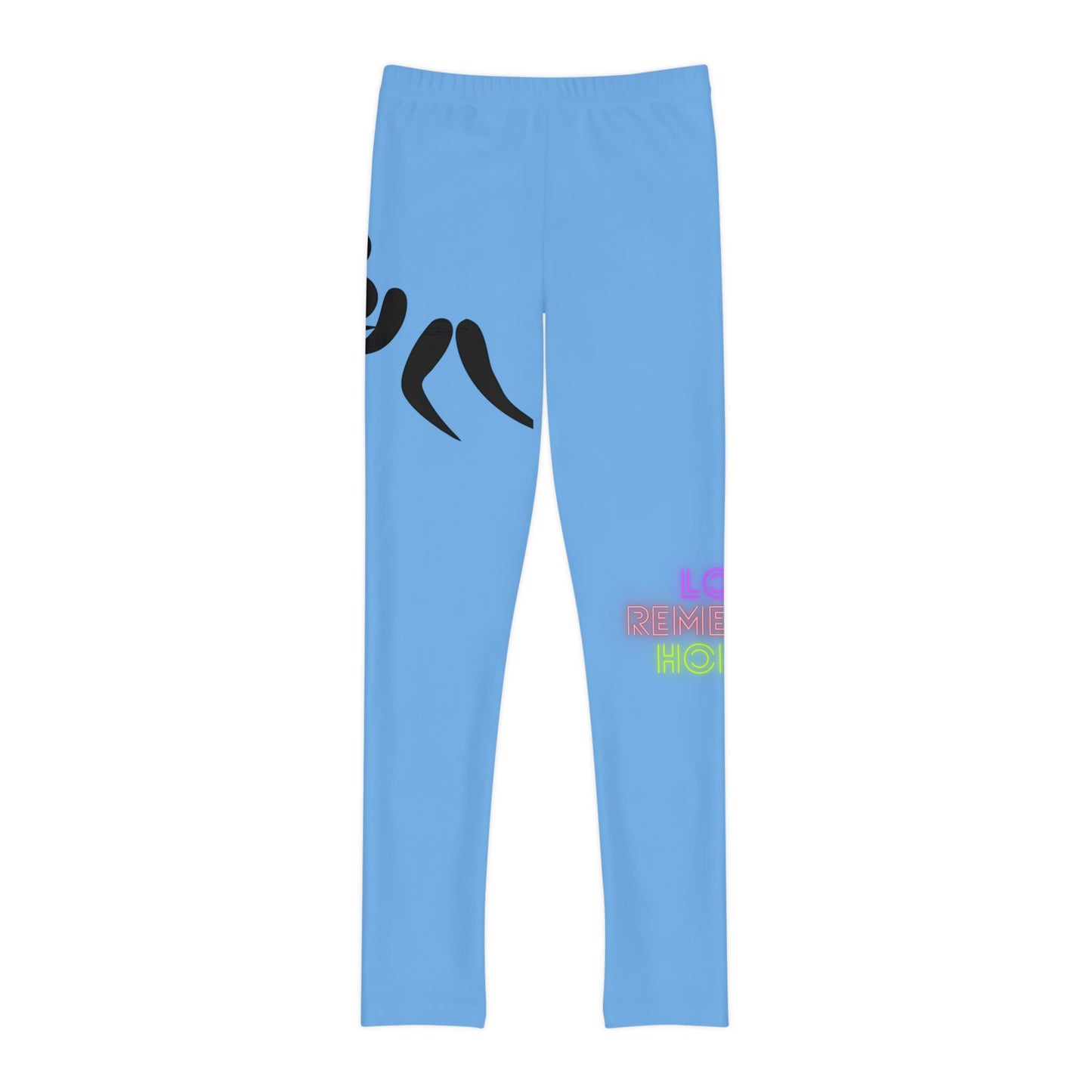 Youth Full-Length Leggings: Wrestling Lite Blue