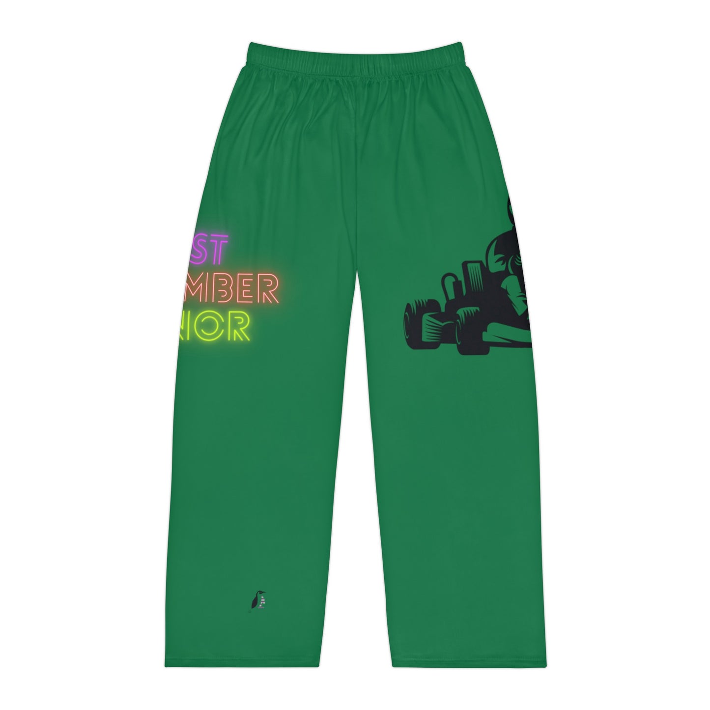 Men's Pajama Pants: Racing Dark Green