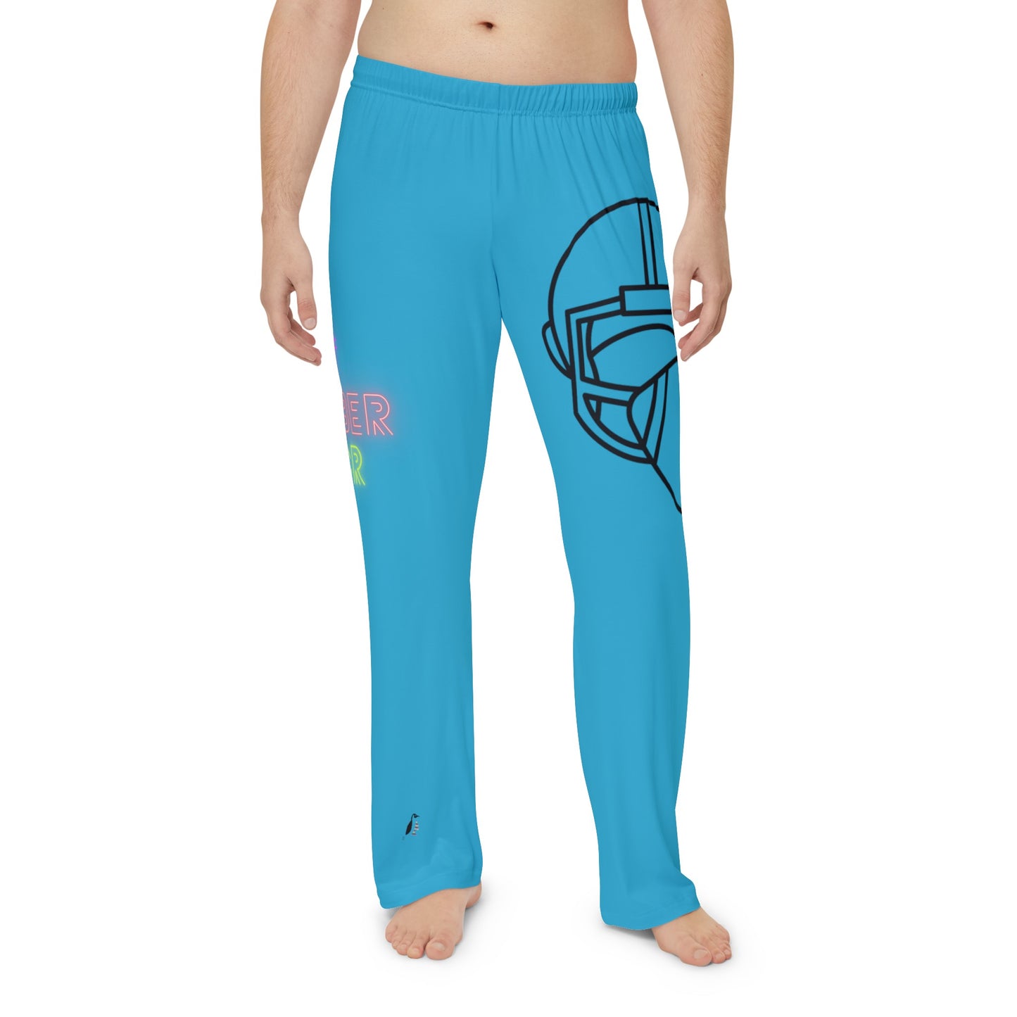 Panlalaking Pajama Pantalon: Football Turquoise