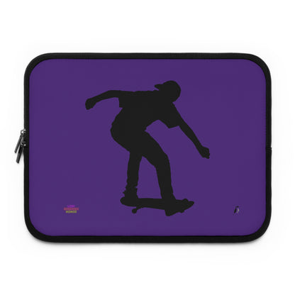 Laptop Sleeve: Skateboarding Purple