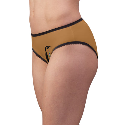 Women's Briefs: Bowling Lite Brown