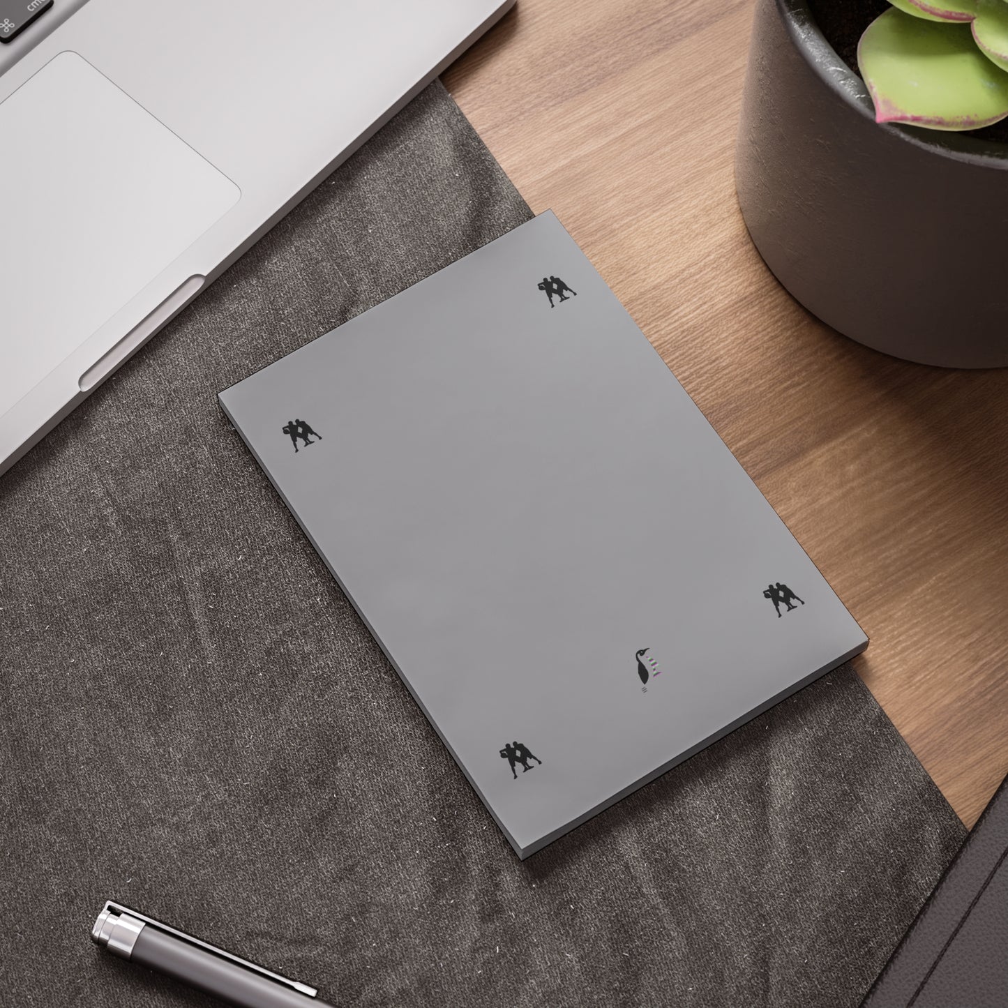 Post-it® Note Pads: Basketball Grey