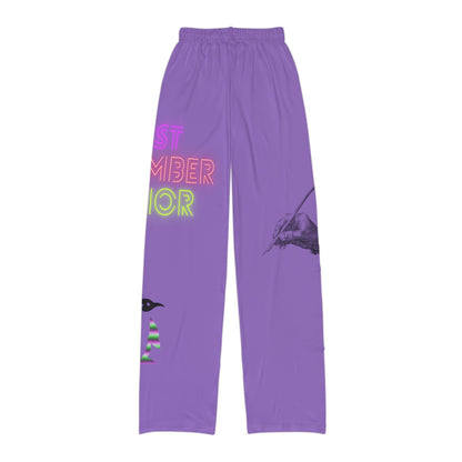 Kids Pajama Pants: Writing Lite Purple