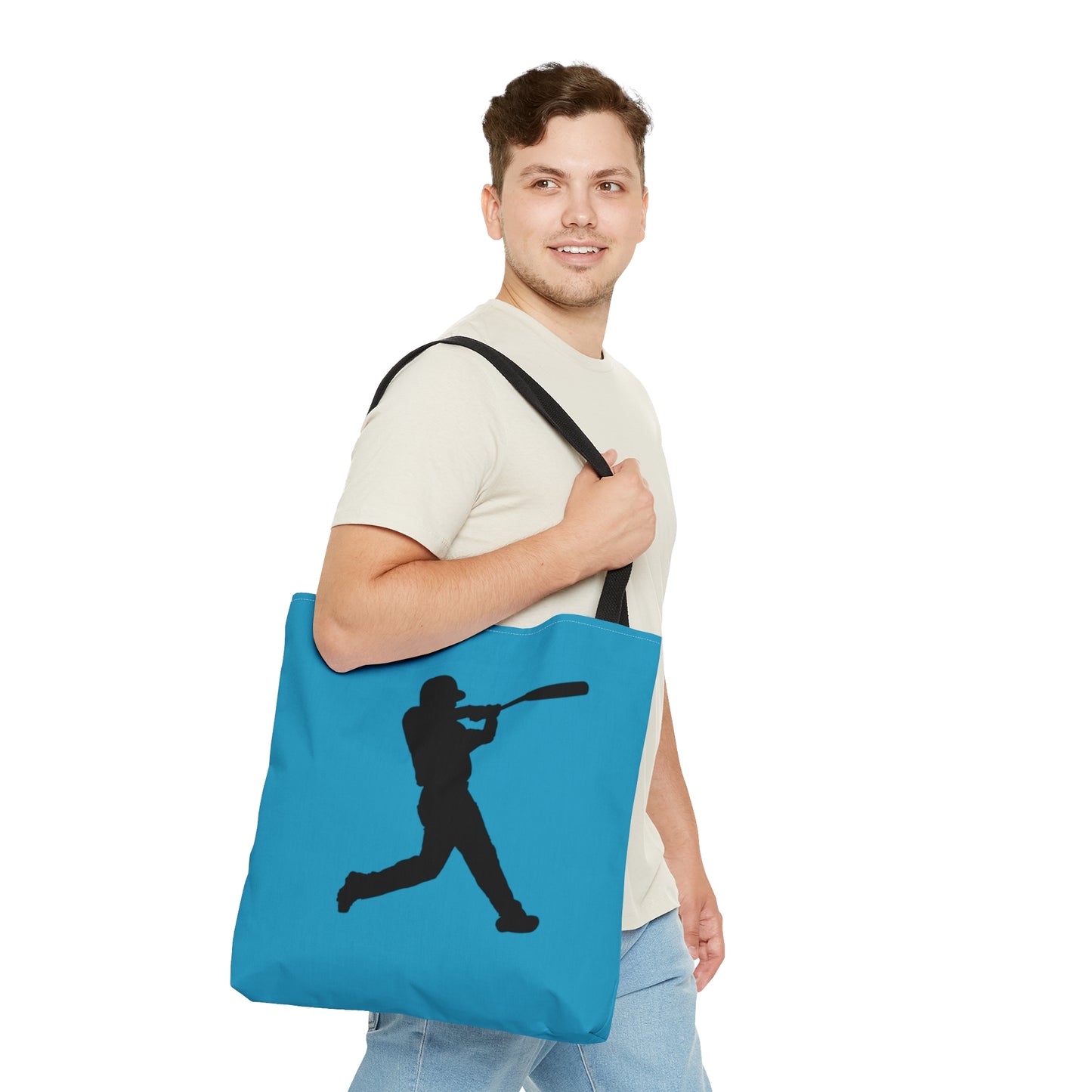 Tote Bag: Baseball Turquoise