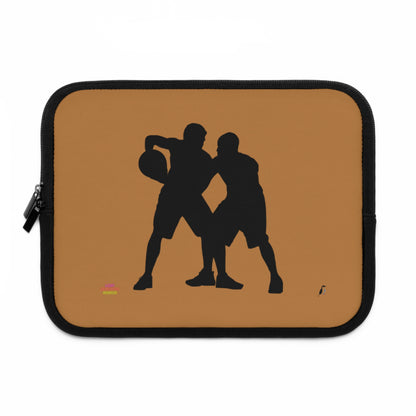 Laptop Sleeve: Basketball Lite Brown