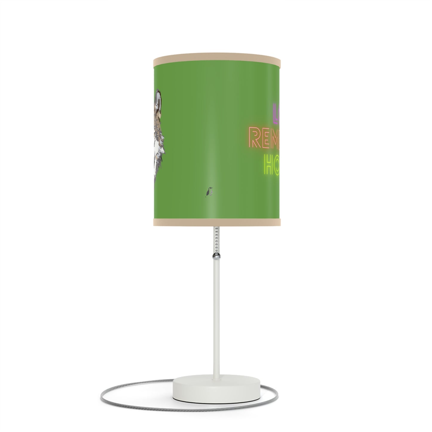 Lamp on a Stand, US|CA plug: Wolves Green