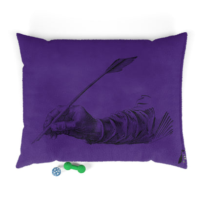 Pet Bed: Writing Purple
