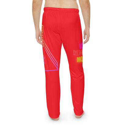 Men's Pajama Pants: Bowling Red