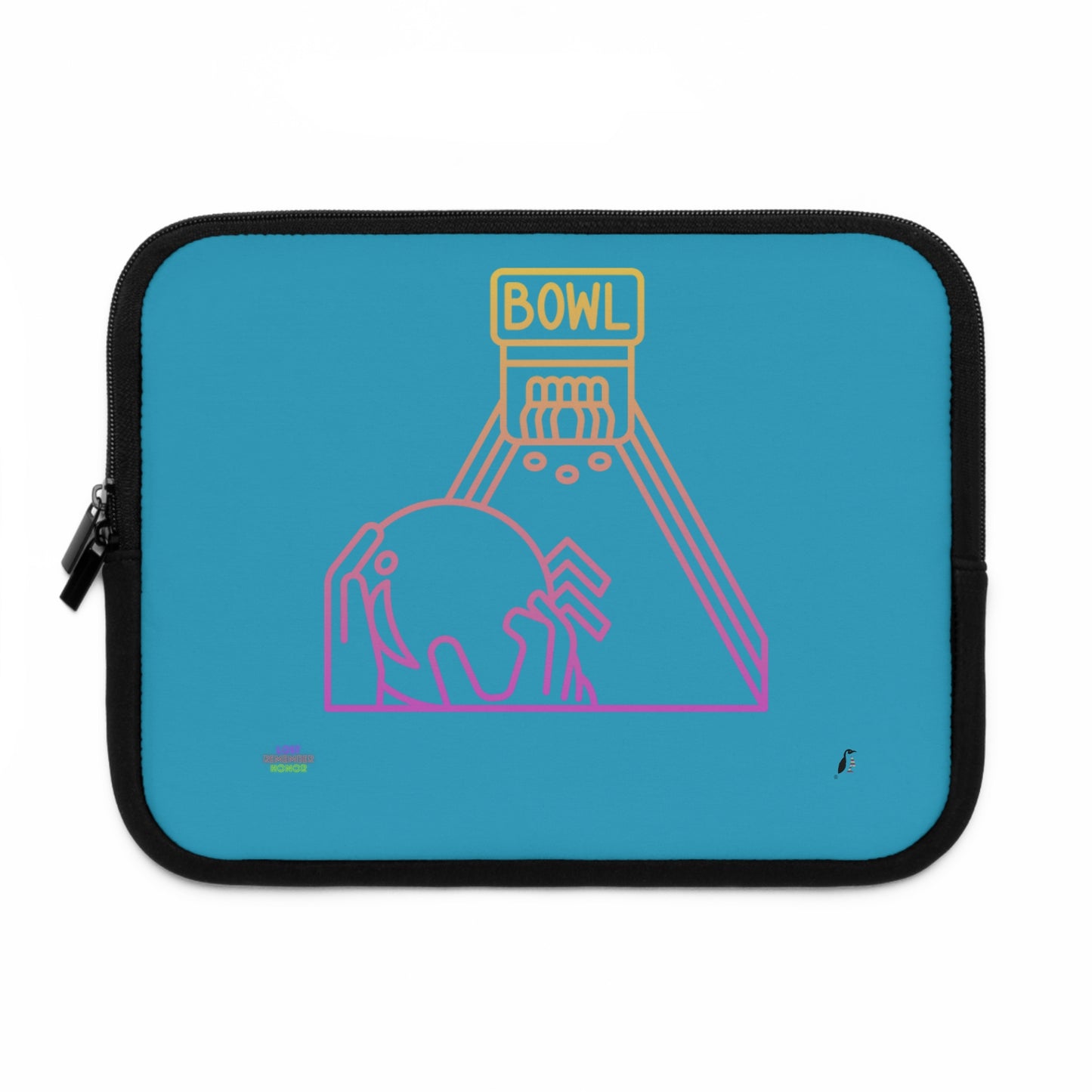 Laptop Sleeve: Bowling Turquoise