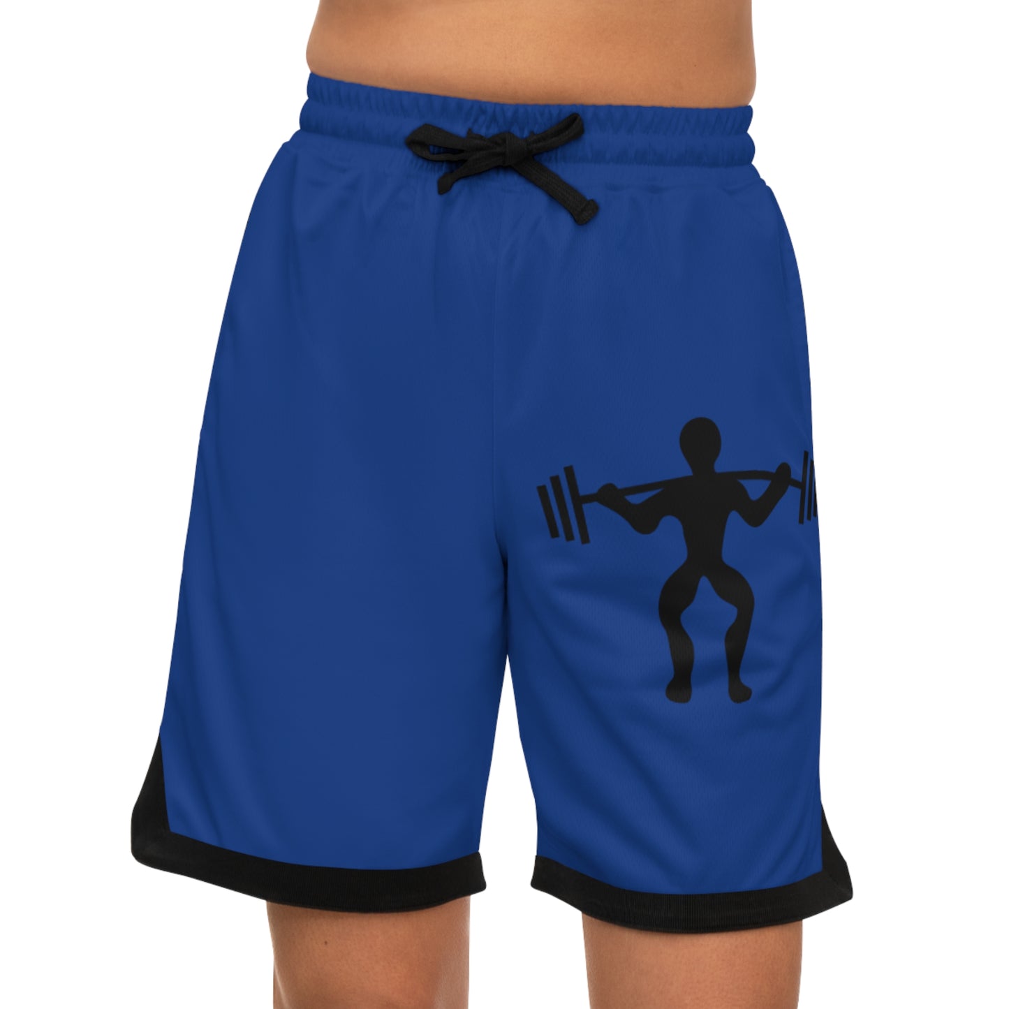 Basketball Rib Shorts: Weightlifting Dark Blue