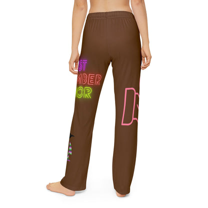 Kids Pajama Pants: Fight Cancer Brown