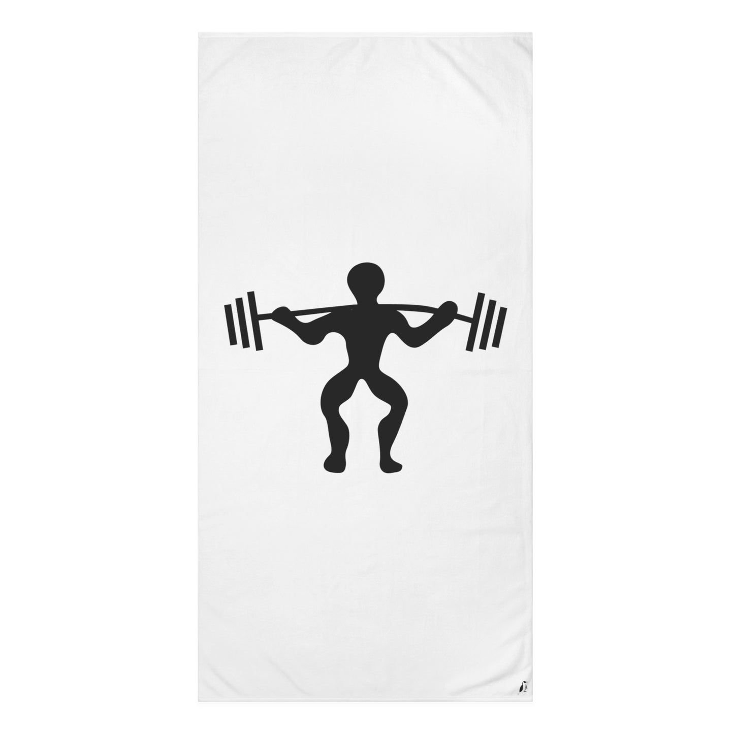 Mink-Cotton Towel: Weightlifting White