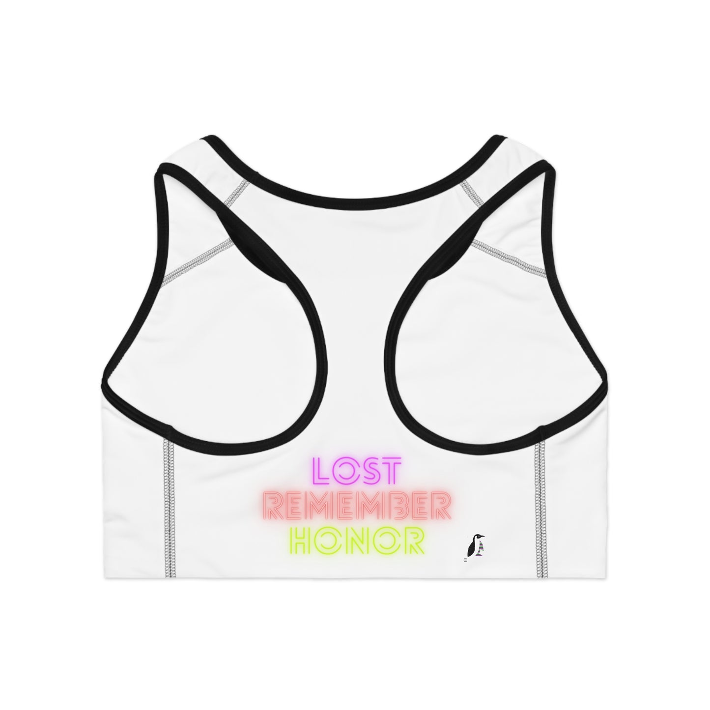 Sports Bra: Wrestling White