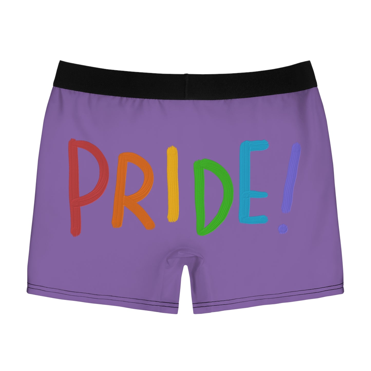 Men's Boxer Briefs: LGBTQ Pride Lite Purple