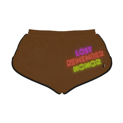 Women's Relaxed Shorts: Bowling Brown
